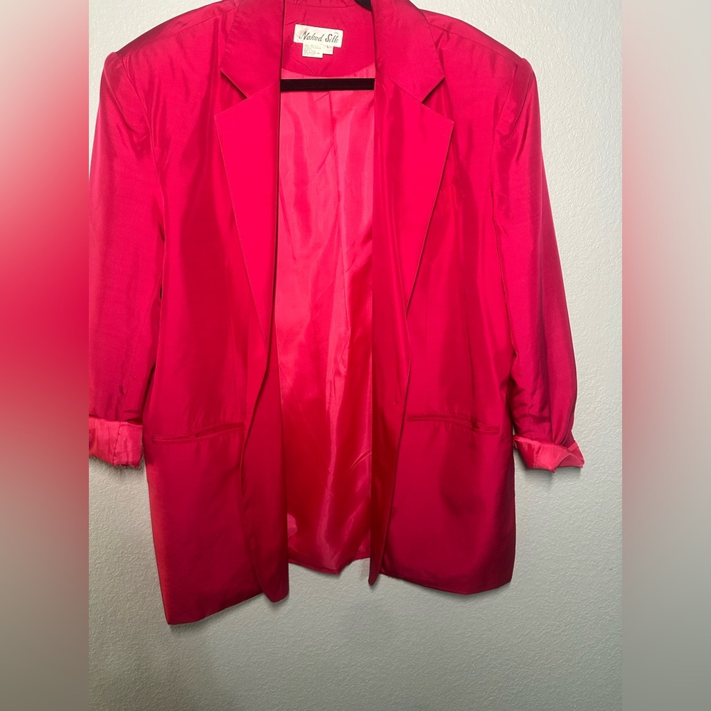 Naked Silk Pink oversized blazer